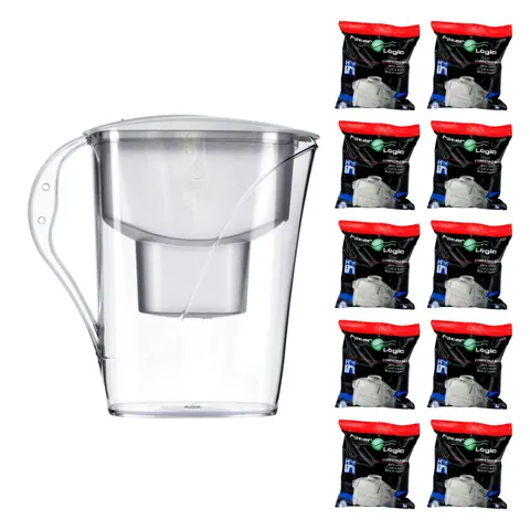 Dafi START 3,3L BIAŁY Unimax Dzbanek do wody filtr 10 szt FilterLogic FL-402H