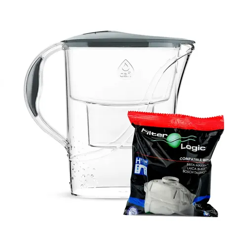 Dafi START 3,3L STALOWY Unimax Dzbanek do wody filtr 1 szt FilterLogic FL-402H