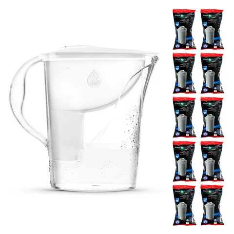 Dafi START 2,4L BIAŁY Dzbanek do wody filtr 10 szt Filter Logic FL-601G