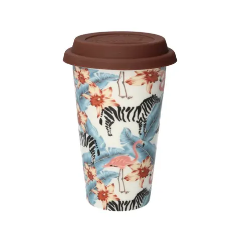 DeLonghi 5513284511 DLSC067 kubek ceramiczny termiczny do kawy Animals
