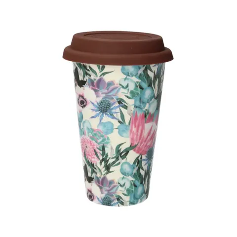 DeLonghi 5513284491 DLSC065 kubek ceramiczny termiczny do kawy Flowers