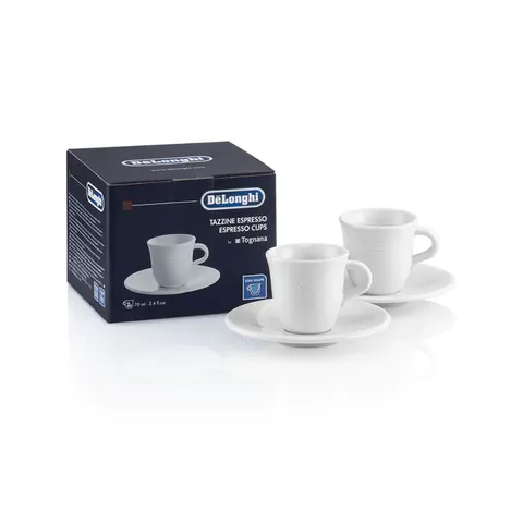 DeLonghi 5513283721 DLSC308 filiżanki ceramiczne do espresso Tognana 2 szt.