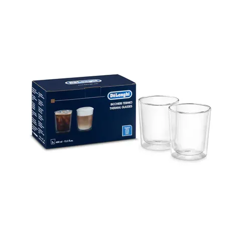 Szklanki do mrożonej kawy i herbaty Delonghi DLSC318 2 szt. 400 ml.
