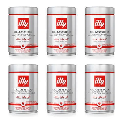 Illy Classico kawa ziarnista 250 g 6 szt.