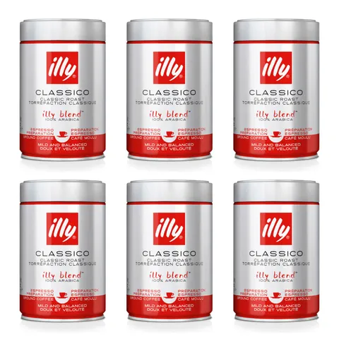 Illy Classico kawa mielona 250 g 6 szt.