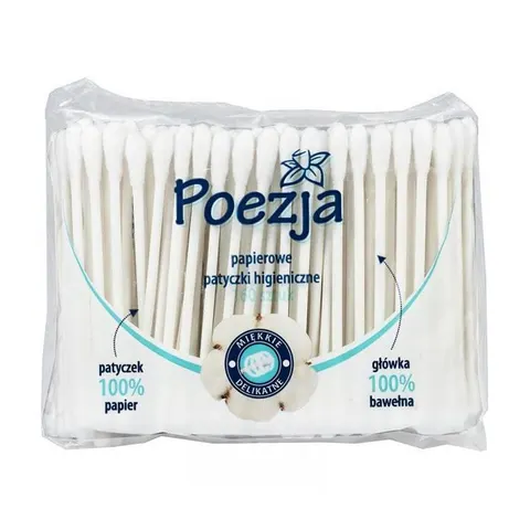 POEZJA Patyczki higieniczne PAPIEROWE, 160 szt