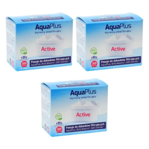 Filtr wody do dzbanków Aquaphor B25 AquaPlus Active 3 szt.