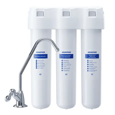 AQUAPHOR Kryształ A Filtr podzlewozmywakowy + 3 wkłady