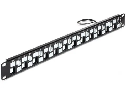 DELOCK PATCH PANEL 24P 1U DO KEYSTONE 43269