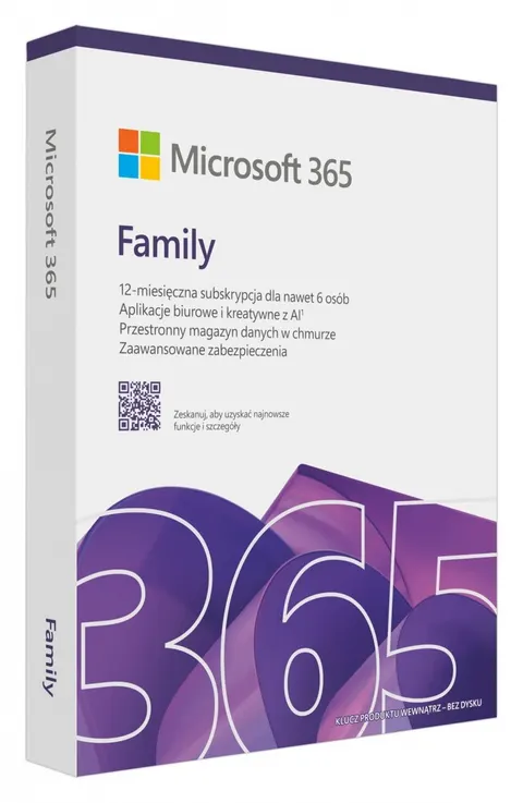 Microsoft M365 Family PL 1Y 6U Win/Mac Box
