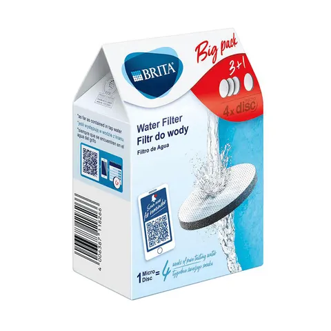Brita Microdisc Fill&Go Dysk wymienny filtr 3+1 sztuki