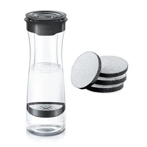 Karafka filtrująca wodę Brita Fill&Serve czarna 1,3 l plus 4 filtry Brita MicroDisc