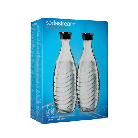 Szklane butelki do saturatora SodaStream Penguin i Crystal 2 szt
