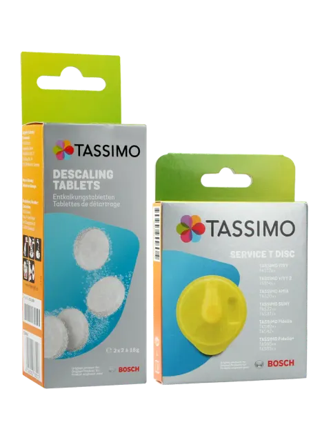 BOSCH TASSIMO T-disk YELLOW + tabletki odkamieniające BOSCH TCZ6004