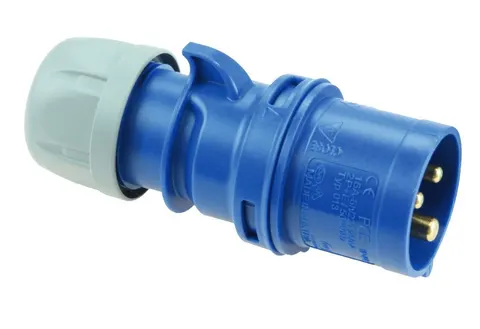 Wtyczka przenośna 32A 230V 2P+Z IP44 niebieska, WP323 SHARK; 023-6 PCE
