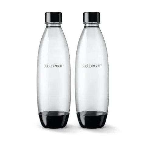 Butelki na wodę SodaStream Fuse 1l Czarna - 2szt.