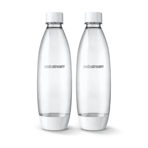 Butelki na wodę SodaStream Fuse 1l Biała - 2szt.