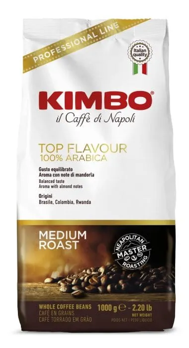 Kimbo Top Flavour 1kg - kawa ziarnista 100% Arabika