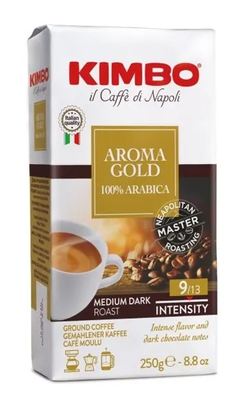 Kimbo Aroma Gold 250g - kawa mielona 100% Arabika