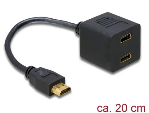 DELOCK ADAPTER HDMI/2*HDMI 65056