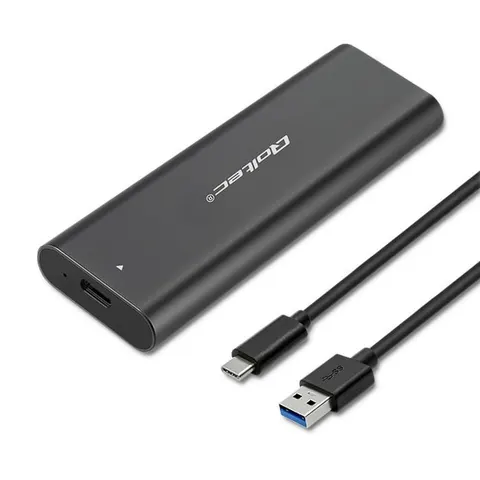 Qoltec Obudowa | kieszeń do dysków M.2 SSD | NVME | PCI-E | USB-C