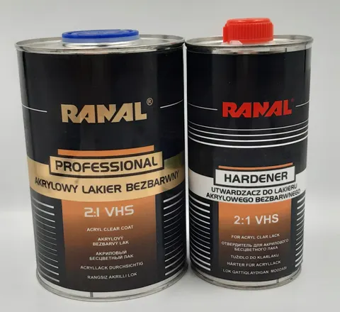 Ranal [Black Line] VHS 2:1 - Lakier Bezbarwny Akrylowy [Zestaw] 1,5L