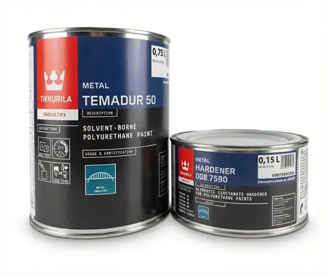 Tikkurila Temadur 50 – Farba Poliuretanowa Półpołysk [ZESTAW]