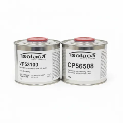Isolaca VP53100 – Lakier Poliuretanowy do Drewna i MDF Połysk [ZESTAW]