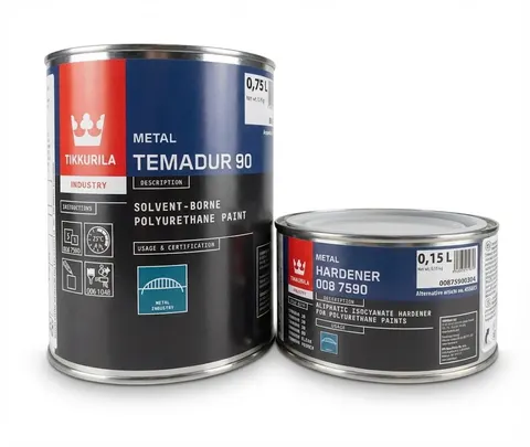 Tikkurila Temadur 90 – Farba Poliuretanowa Połysk [ZESTAW]