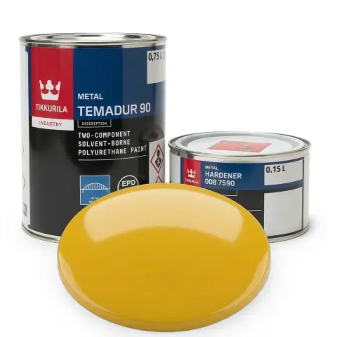 Temadur 90 Hyster Żółty Kolor Specjalny - Wózki Widłowe - Poliuretan Wysoki Połysk (Zestaw 1L)
