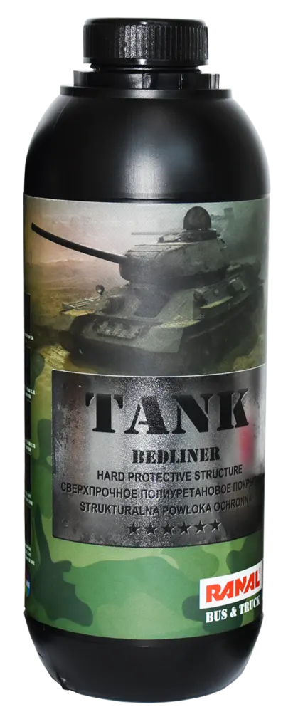 Ranal TANK Bedliner – Powłoka Ochronna Strukturalna Czarna 2K [Zestaw]
