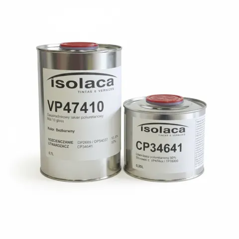Isolaca VP47410 – Lakier Poliuretanowy do Drewna i MDF Mat [ZESTAW]