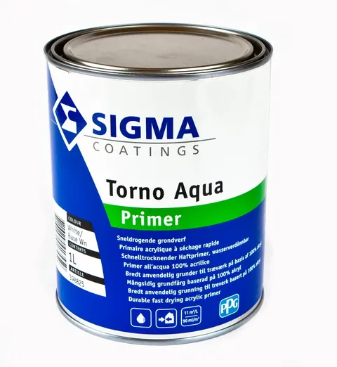 Sigma Torno Primer - Farba Gruntująca Akrylowa do Drewna i PCV 1L Biała