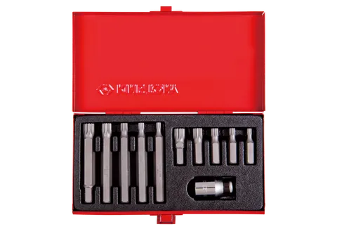 ZESTAW BITÓW 10mm SPLINE M5 - M12, 11 części