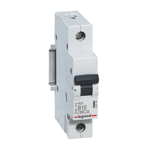 Wyłącznik nadprądowy 1P B 10A 6kA 230/400VAC, S301 RX3; 419134 LEGRAND
