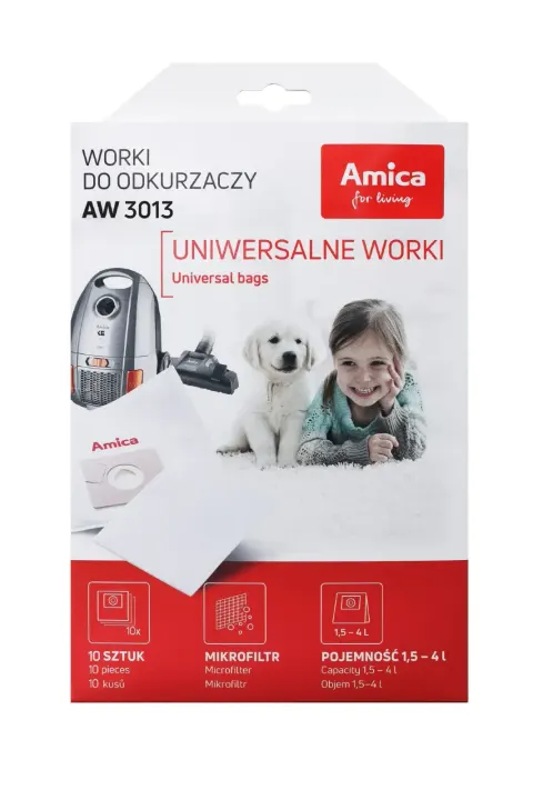 Amica AW3013 Worki do odkurzacza 10 szt + mikrofiltr