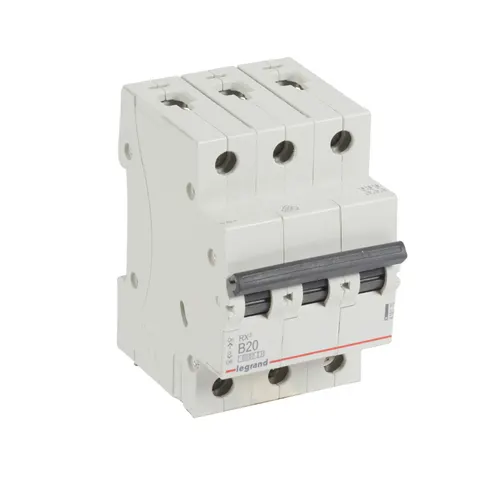 Wyłącznik nadprądowy 3P B 20A 6kA 400VAC S301 RX3; 419170 LEGRAND