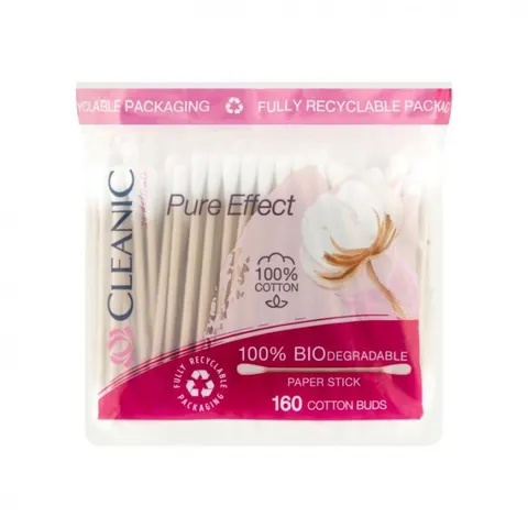 CLEANIC PURE EFFECT Patyczki higieniczne papierowe, 160 szt