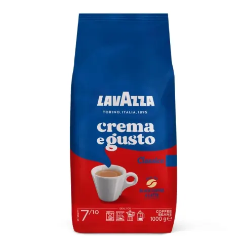 Lavazza Espresso Crema e Gusto Classico 1kg - kawa ziarnista
