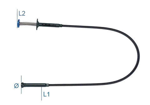 CHWYTAK GIĘTKI Z KOŃCÓWKĄ SZCZĘKOWĄ 16x770mm