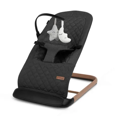 Leżaczek bujaczek Kidwell LARO Black/Wooden
