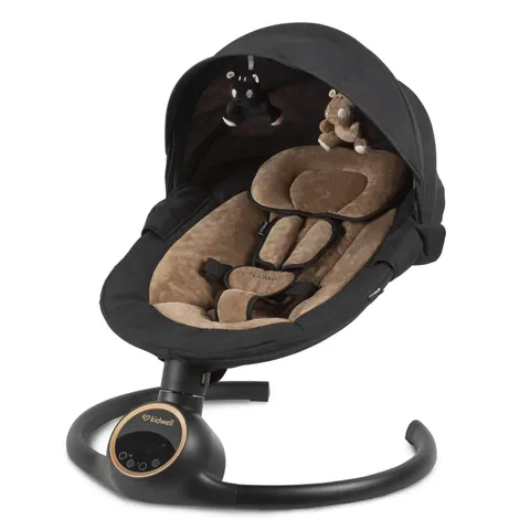 Leżaczek bujaczek elektryczny 2w1 REVE Black/Gold