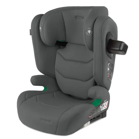 Fotelik samochodowy TENDO 100-150 cm ISOFIX I-SIZE szary