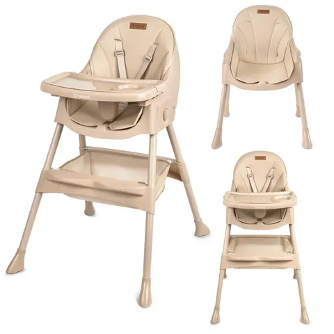 Krzesełko do karmienia 2w1 TINTO Beige