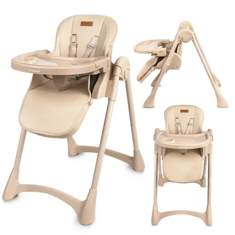 Krzesełko do karmienia składane FORTO Beige