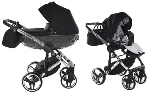 Wózek wielofunkcyjny Junama Diamond S-Line V3 01 Black/Silver