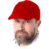 Czapka ochronna z daszkiem REIS CZFREE C czerwona