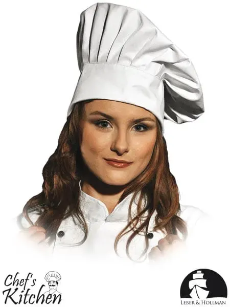 Czapka kucharska / gastronomiczna CZAPKA OCHRONNA KUCHARSKA LH-HATER W LEBER&HOLLMAN biały
