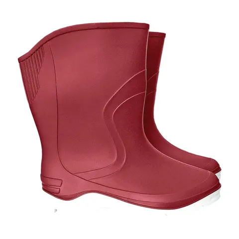 BUTY z PCV REIS burgundowe damskie — rozm. 36