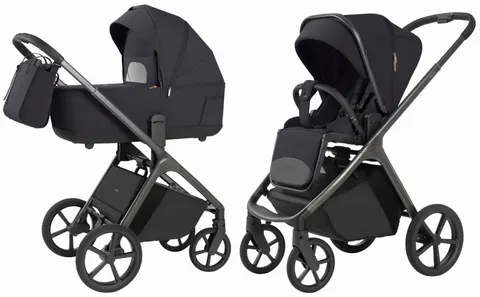 CARRELLO VECTOR CRL-6551 wózek dziecięcy 2w1 | Shadow Black